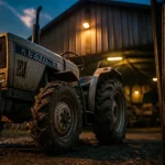 Tracteur Lamborghini prix : vue d’occasion au crépuscule
