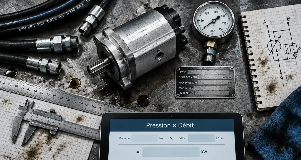 Hydraulique moteur : moteur hydraulique compact, couple et cylindrée, pression et débit