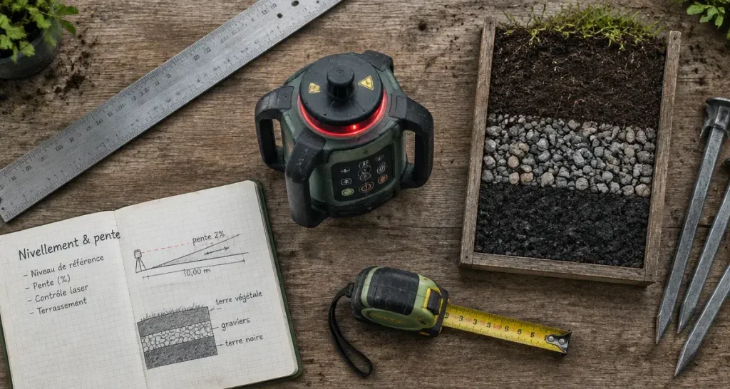 La bonne machine pour niveler un terrain dépend de la surface, du sol et de la finition