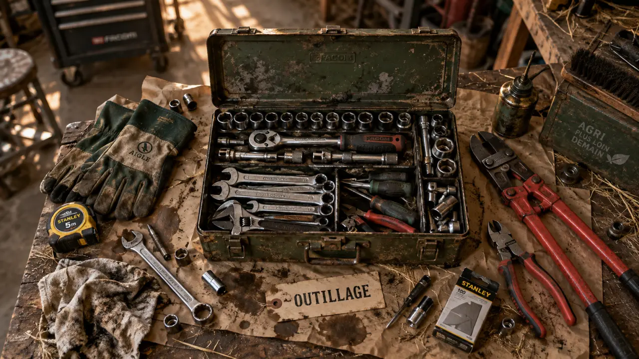 Outillages agricoles : outils durables à ranger